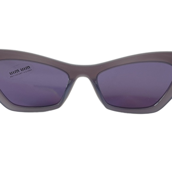 Miu Miu Women’s Sunglasses SMU 03X Cat Eye Gray Lens Blue - Picture 8 of 12